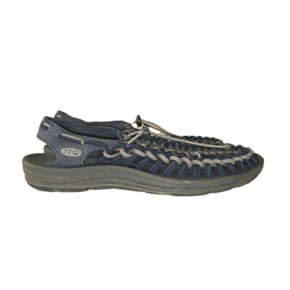 KEEN Men's Uneek Two Cord Classic Sandals Size 10 Gray Blue